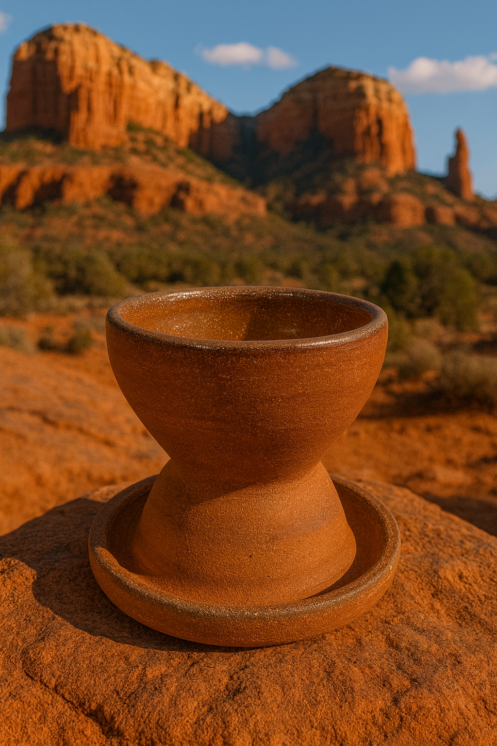 “The Red Chalice” - From the Sedona Sacred Red Sand Clay Burners Collection.
