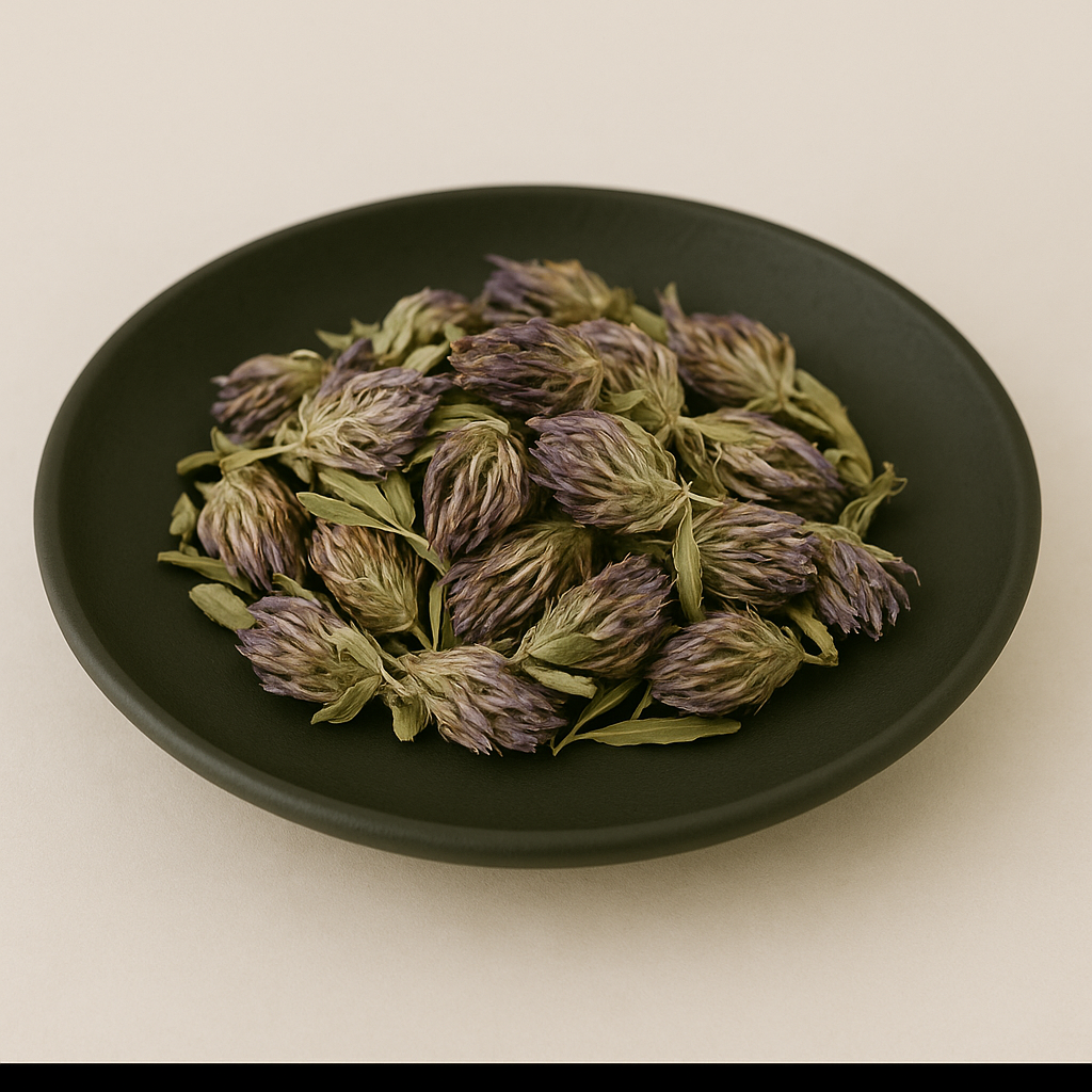 100% Organic Red Clover Blossoms, Whole,  1 ounce.