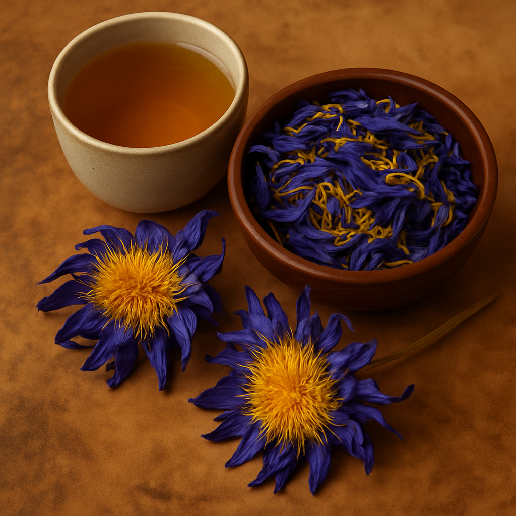 Blue Lotus Lily. Petals and Stamen Tea, Whole Flower, or Cigarette