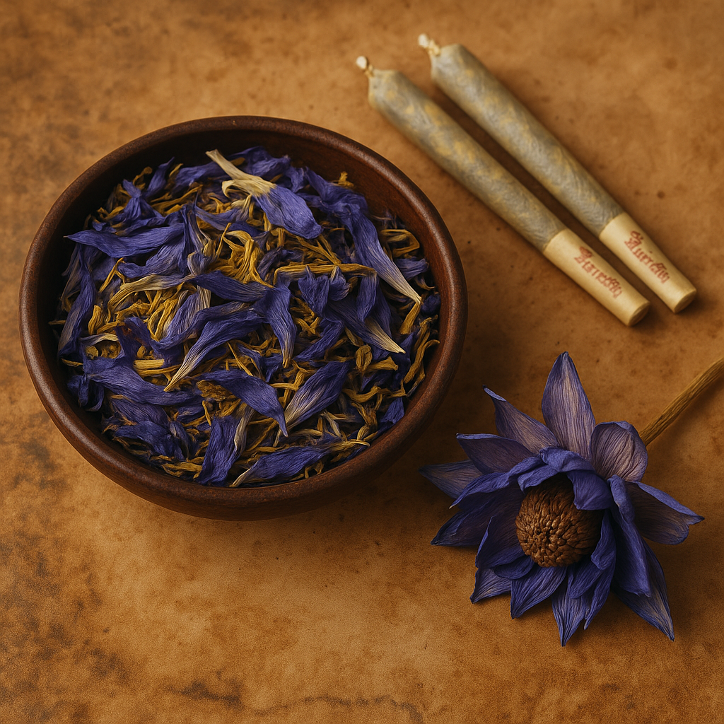 Blue Lotus Lily. Petals and Stamen Tea, Whole Flower, or Cigarette
