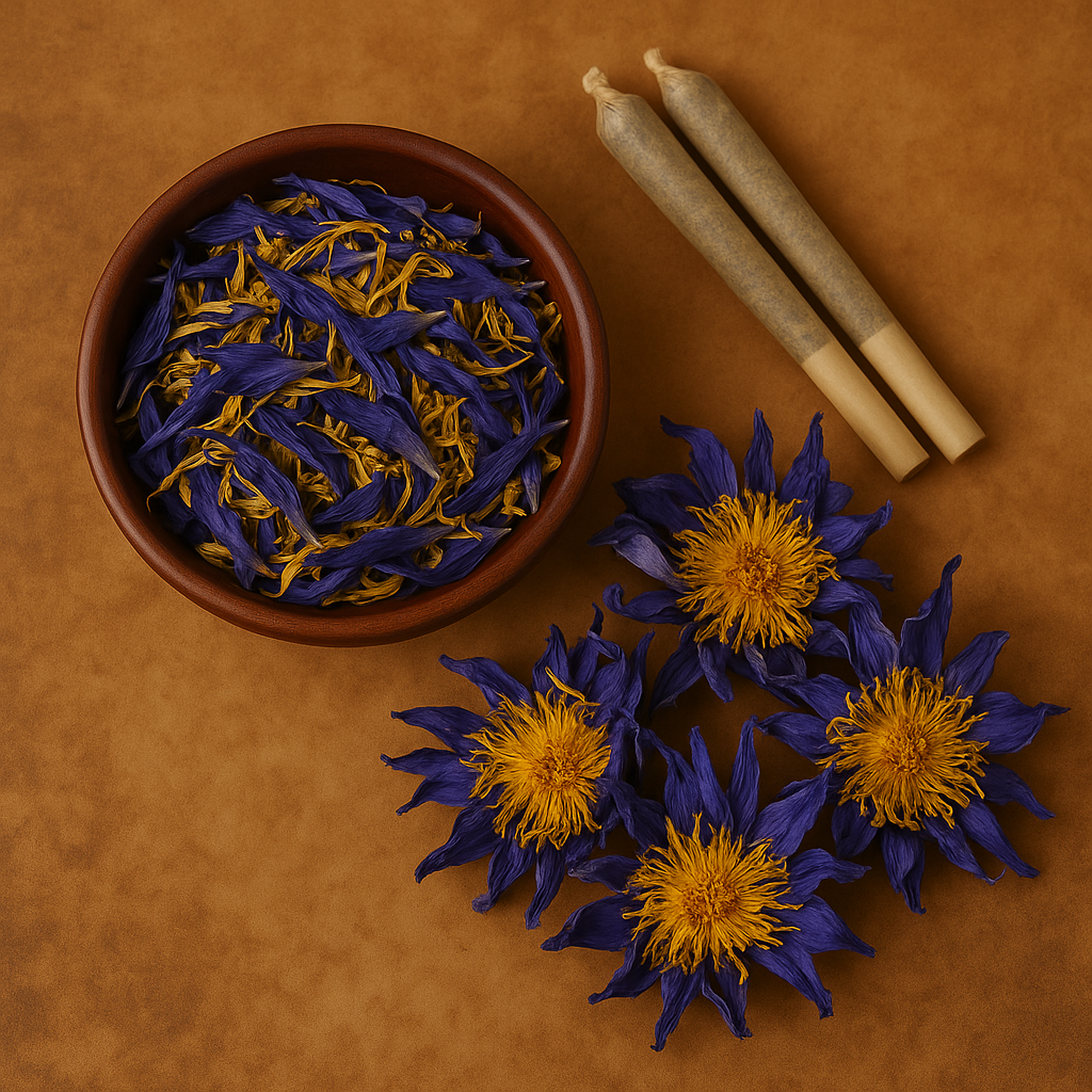 Blue Lotus Lily. Petals and Stamen Tea, Whole Flower, or Cigarette
