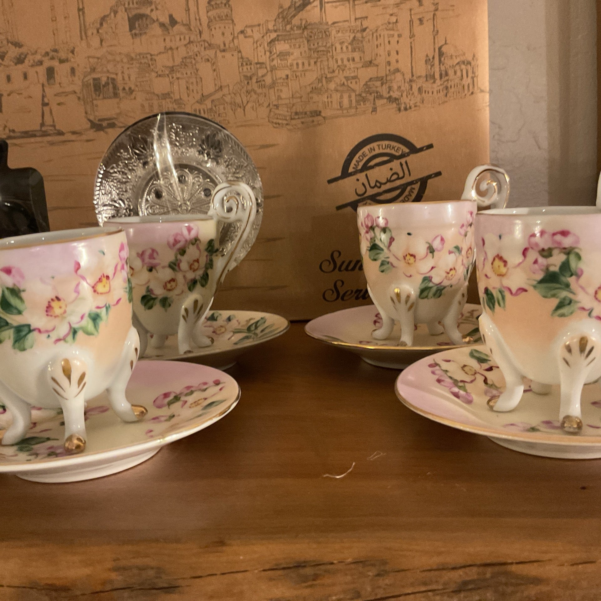 Apple Blossom Design Cup & Saucer Set