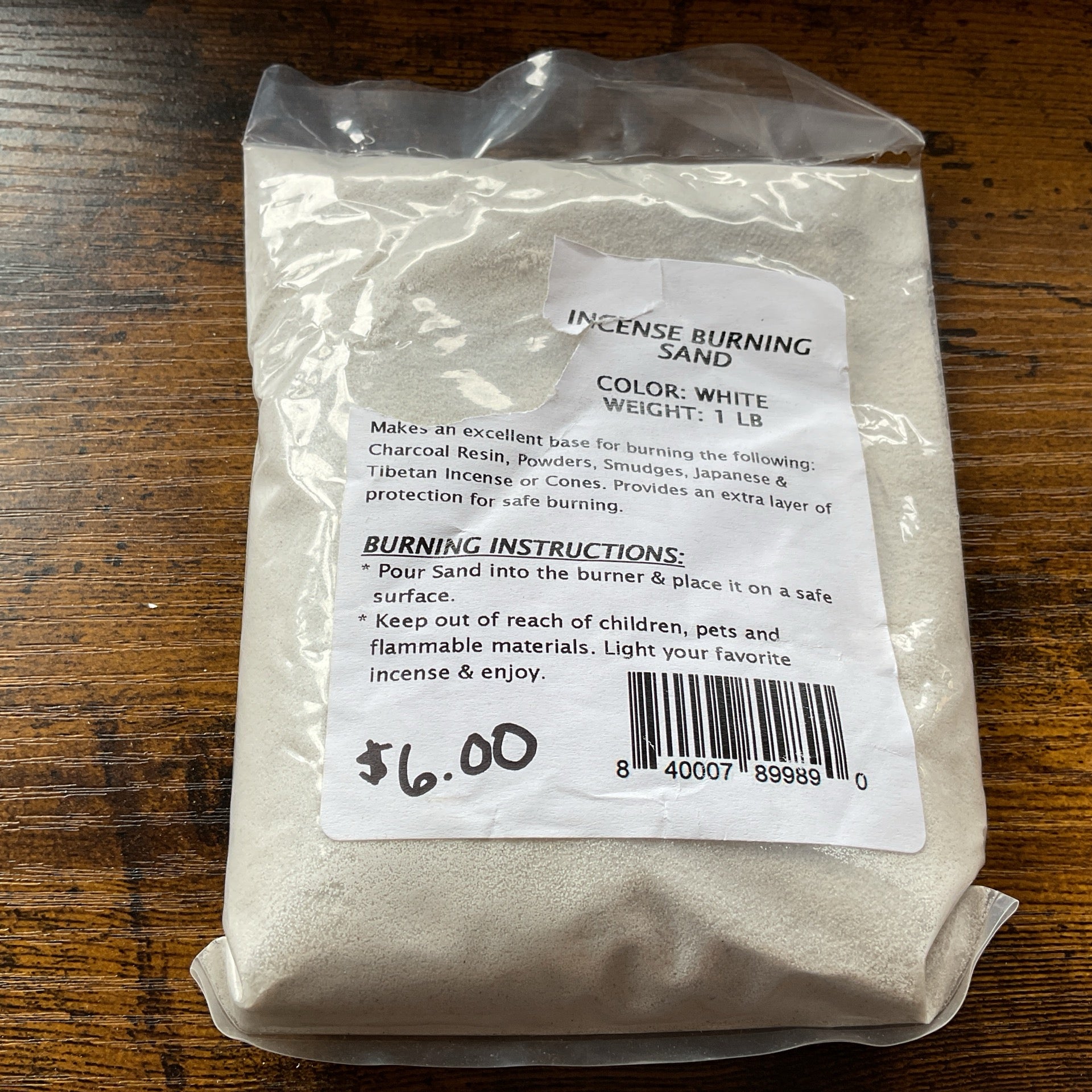 White Sand 1LB Packaged