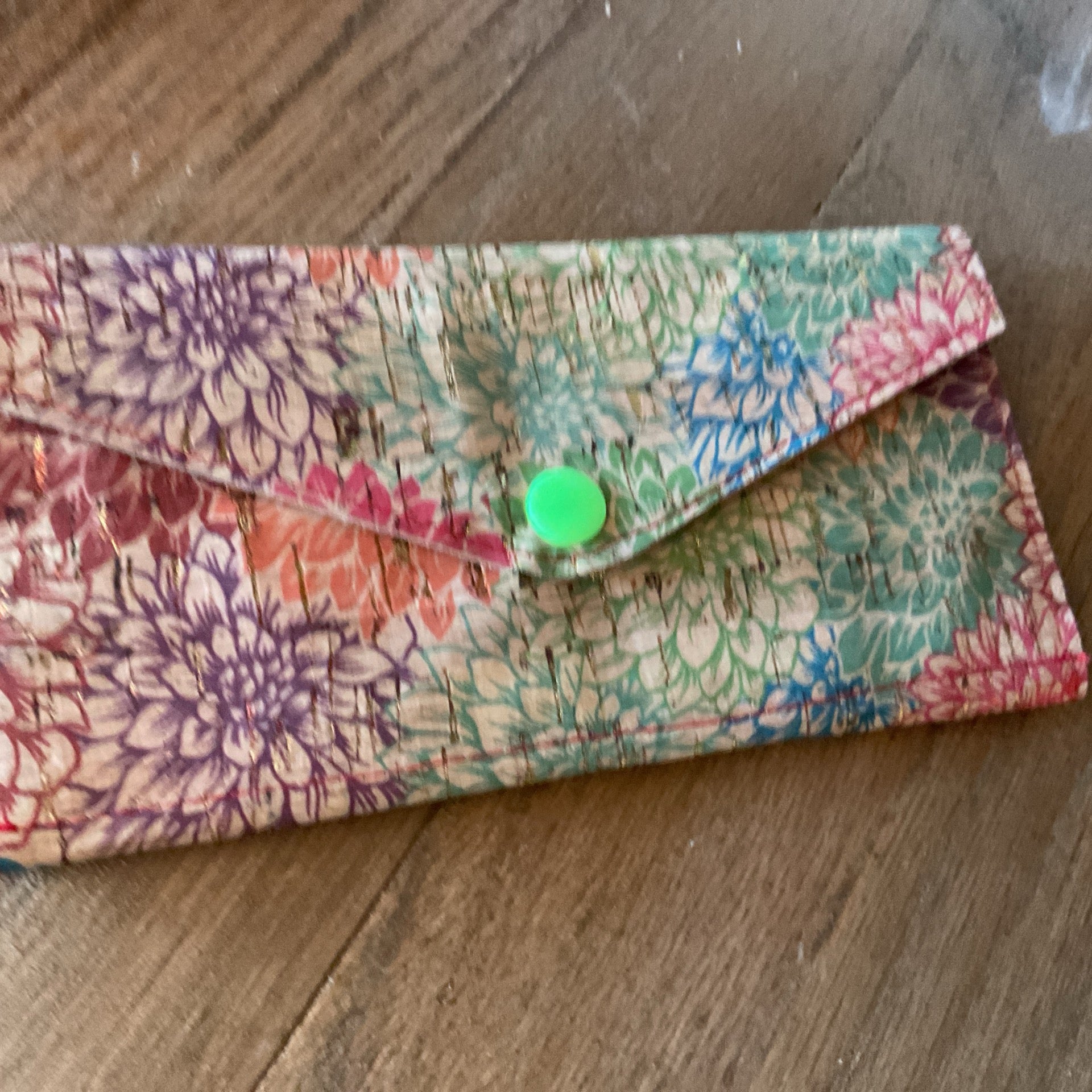 Gold flower wallet