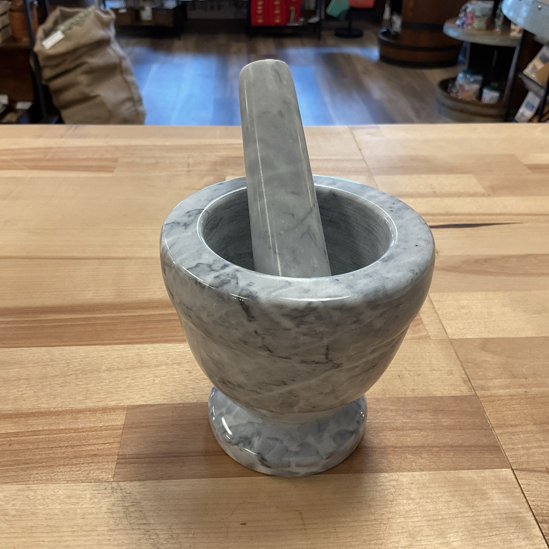 White Marble Mortar & Pestle