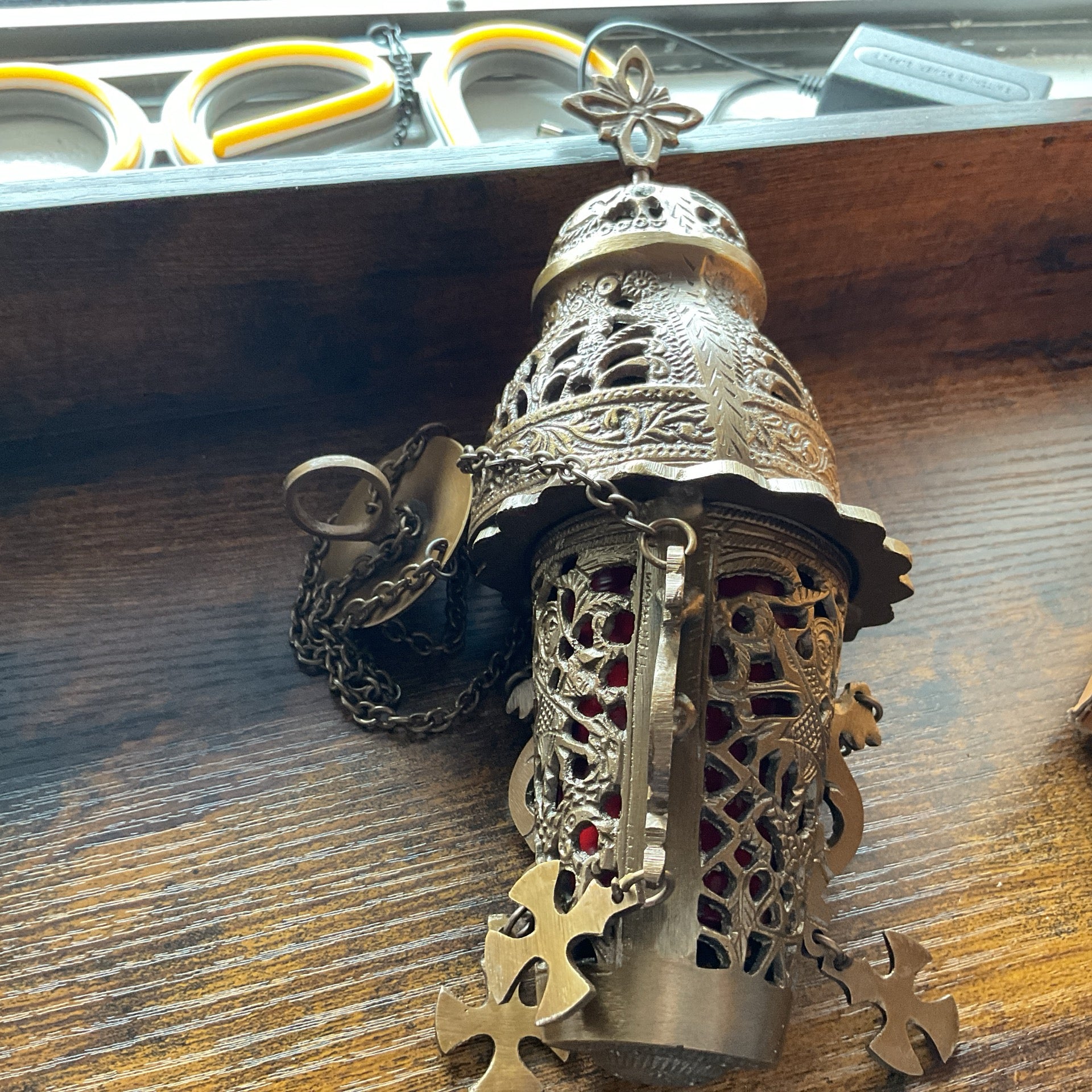 Hanging Church Charcoal Burner 15"