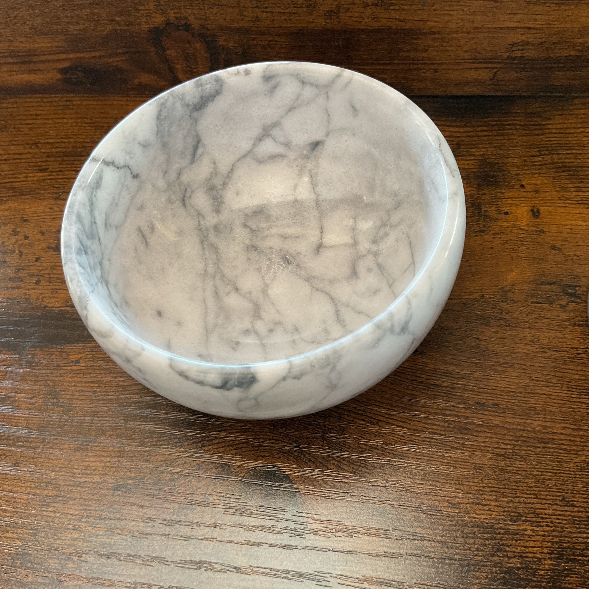 White Marble Bowl 4" Round x 2" High