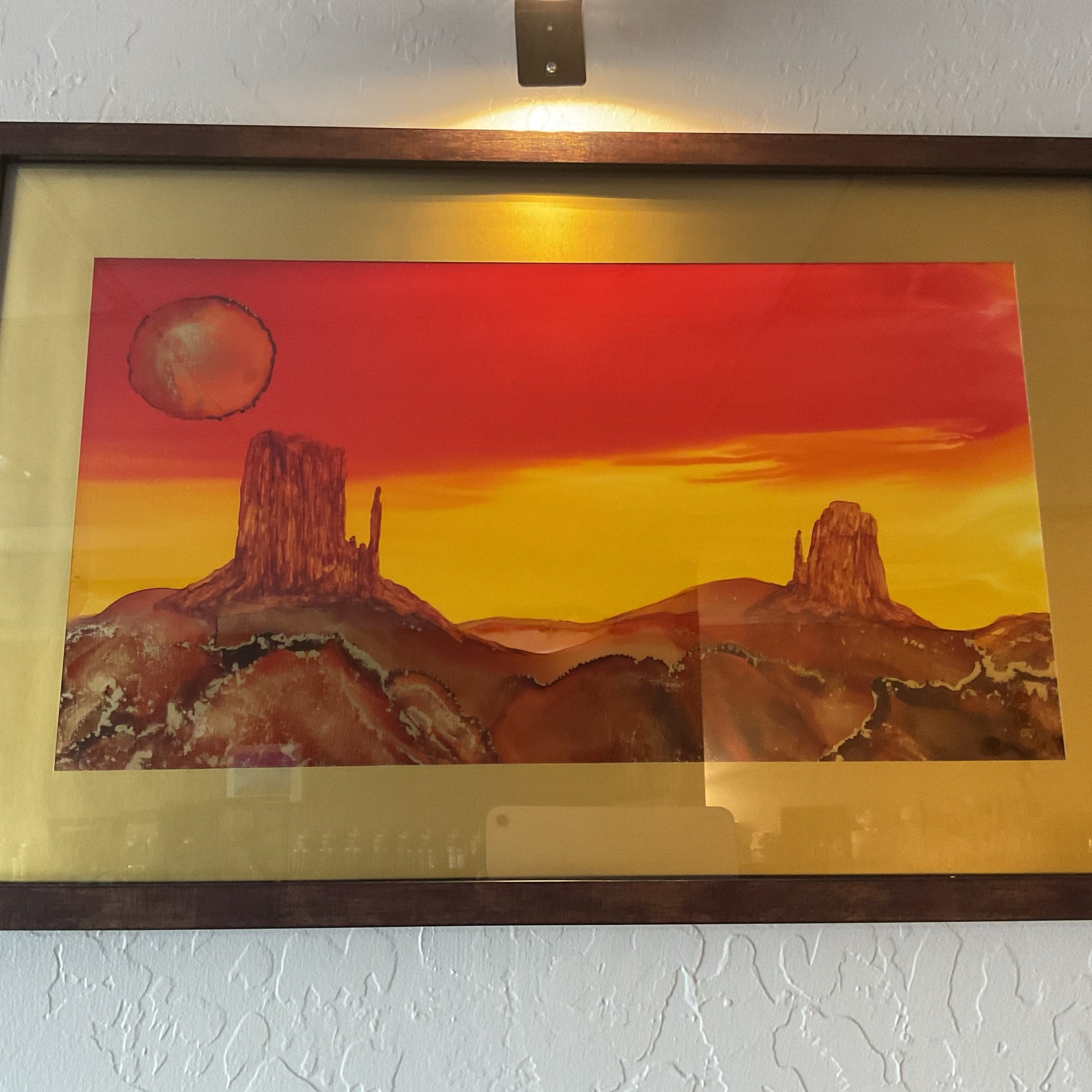 Monument Valley alcohol ink