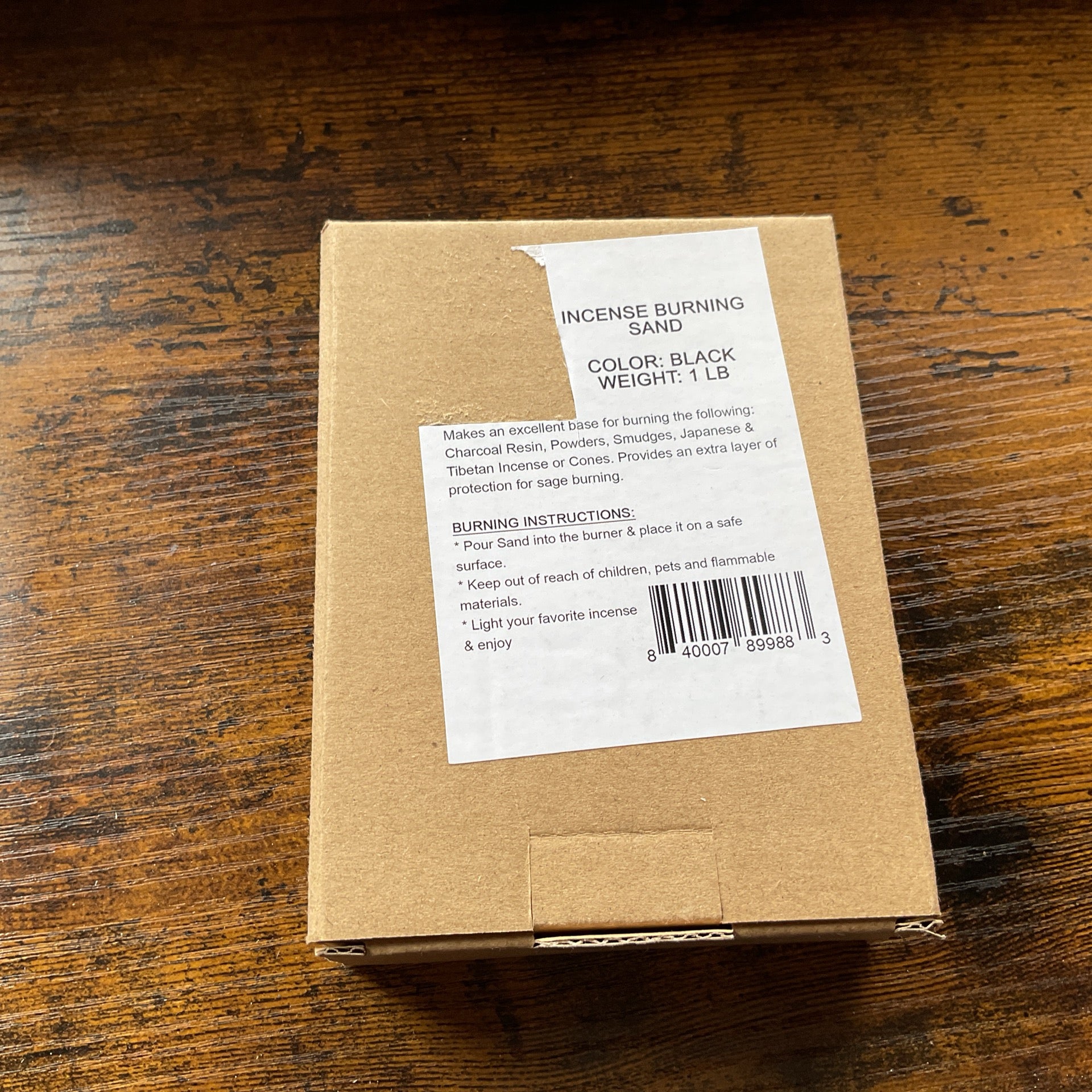 Black Sand 1LB Packaged